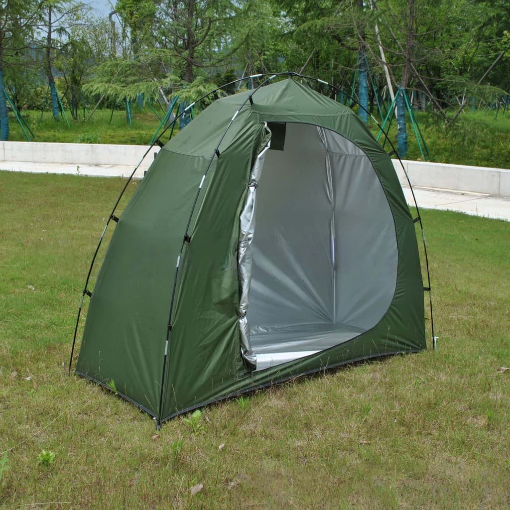 Barraca de bicicleta para motocicleta, sala de armazenamento móvel, verde militar 200 * 80 * 160 cm