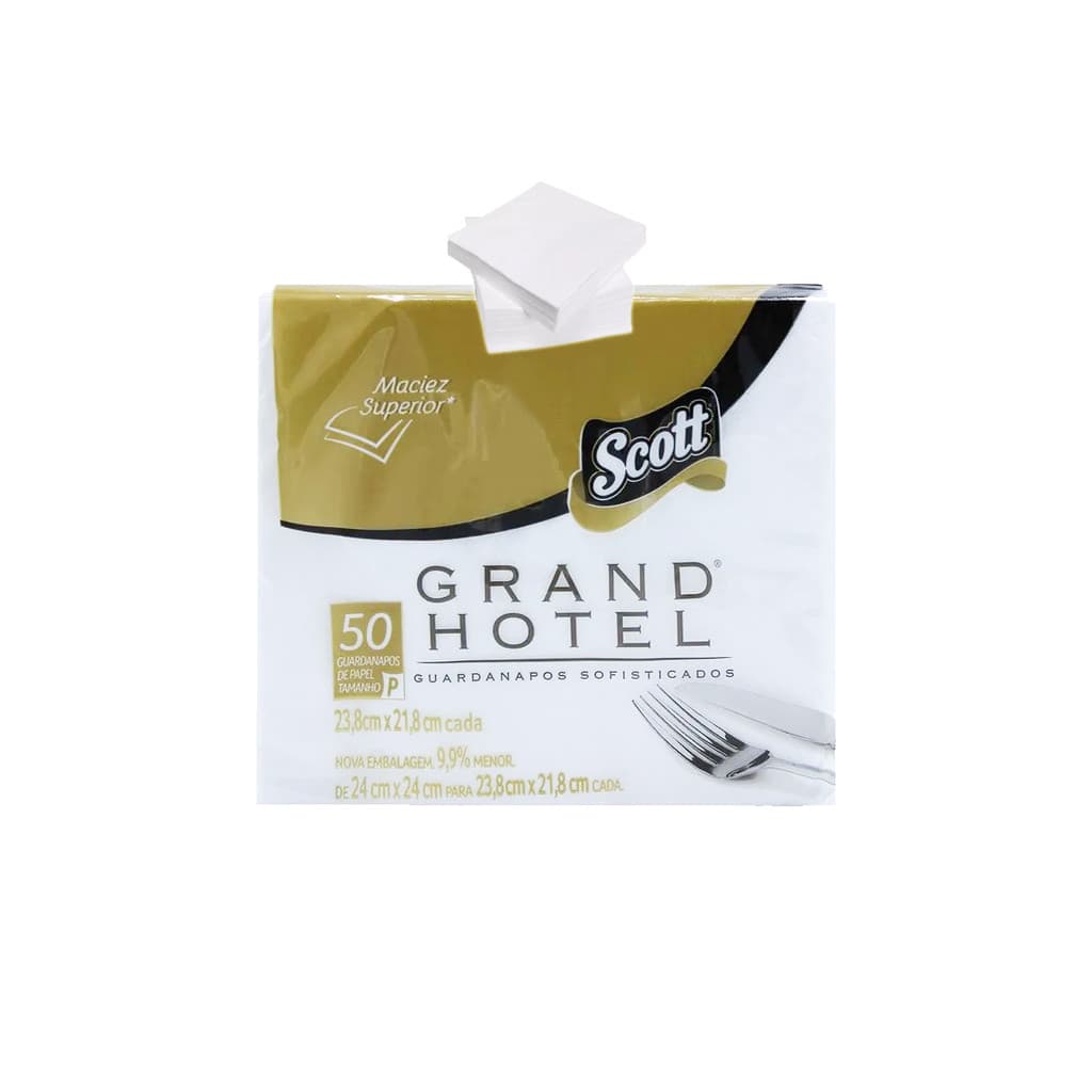 Guardanapo Scott Grand Hotel 50 Folhas Duplas 23x21