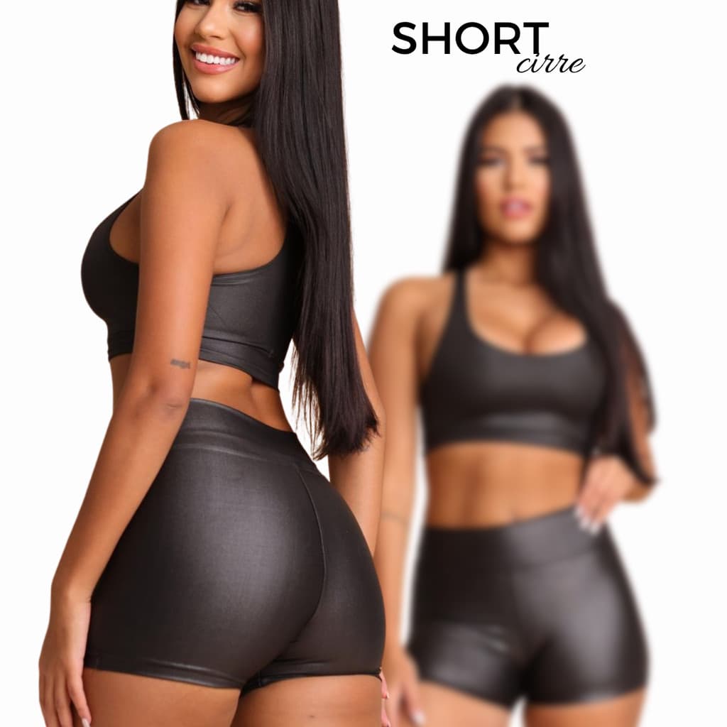 Short Cirre Feminino- Casual, Dia a Dia, Estiloso, Leve, Justo, Confortável. JK