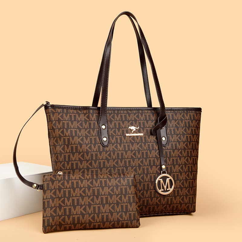 Bolsa feminina de couro genuíno de grande capacidade 2026 Novo estilo Fashion All-Match bolsa de ombro mãe de meia-idade