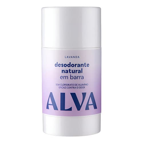 Desodorante Em Barra Lavanda Bastão Natural 55g Alva - Lavanda