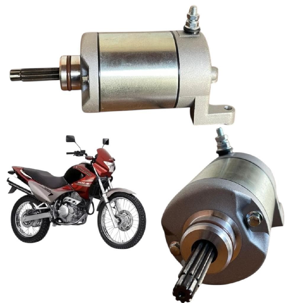 Motor de Partida Moto Falcon 400 E 400i 1998 A 2015 Completo