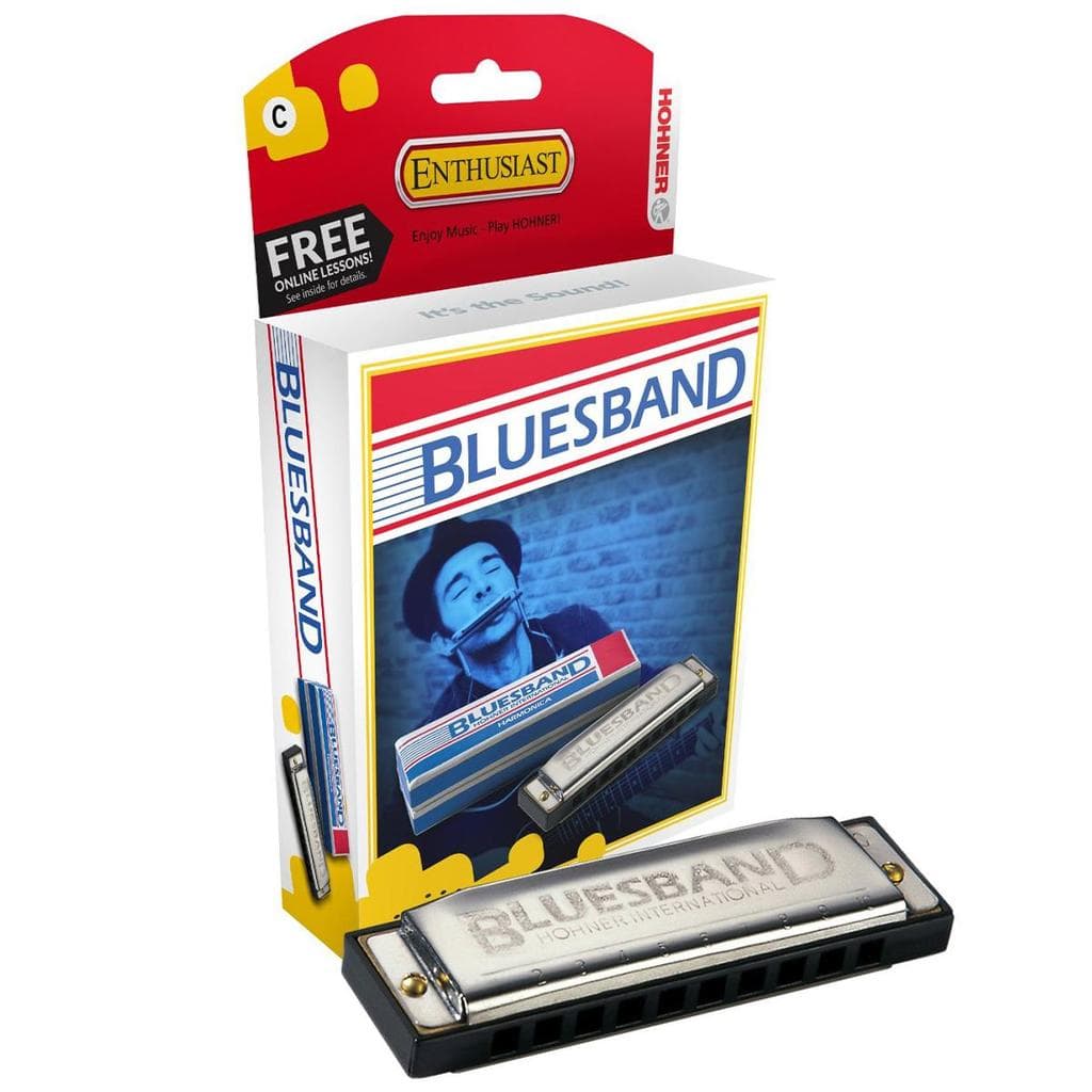 Gaita De Boca Diatônica Hohner Blues Band Com Estojo