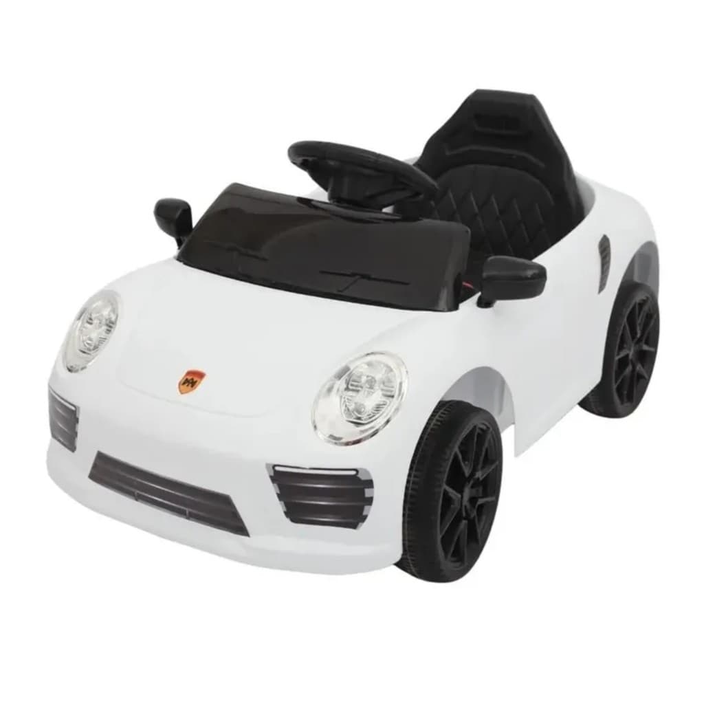 Carro Elétrico Compact Branco 6V C/R Recarregável Zippy Toys Brinquedo Infantil Criança Presente