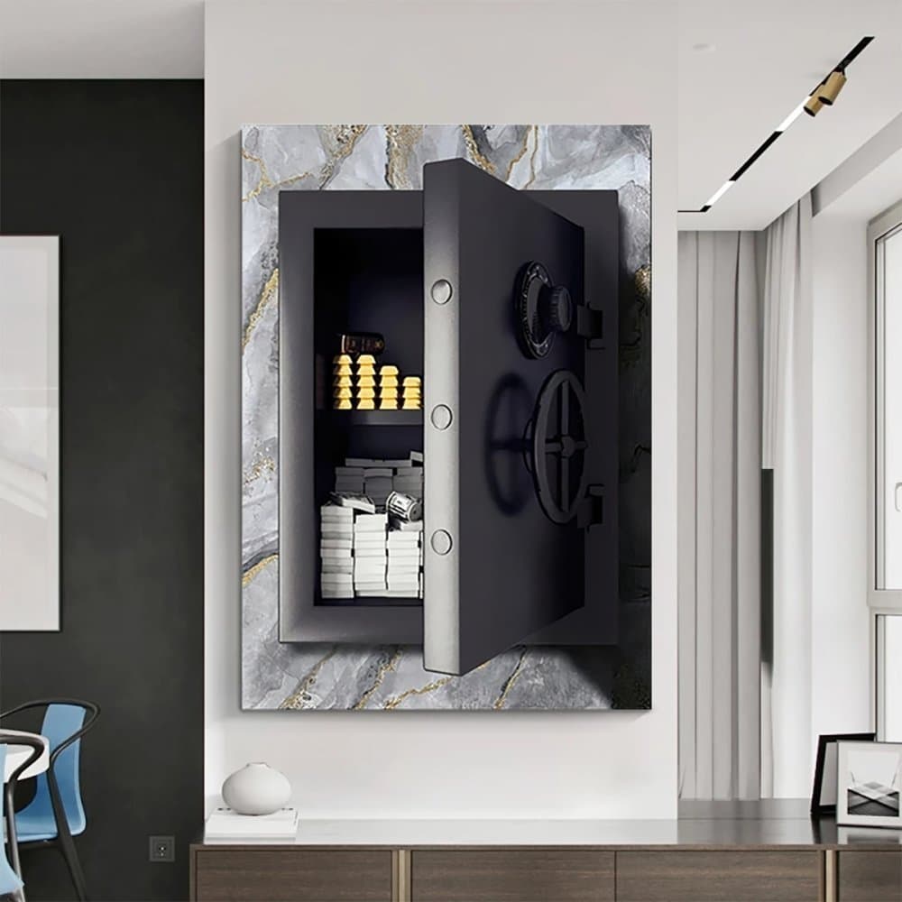 Quadro Decorativo GRANDE Alta Resolução Para Sala Quarto Escritório Quadro Cofre