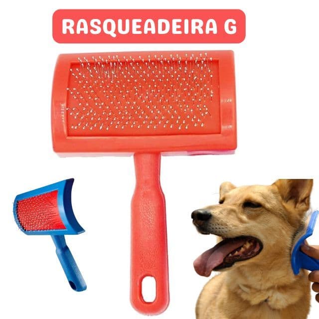 Rasqueadeira de Plástico para Pelos Tamanho G