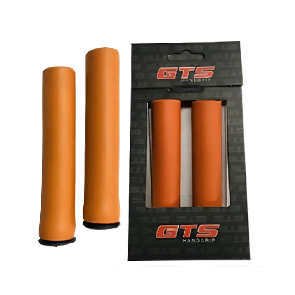 Manopla Silicone Gts Soft Bike Hand Grip Super Macia Cor Laranja