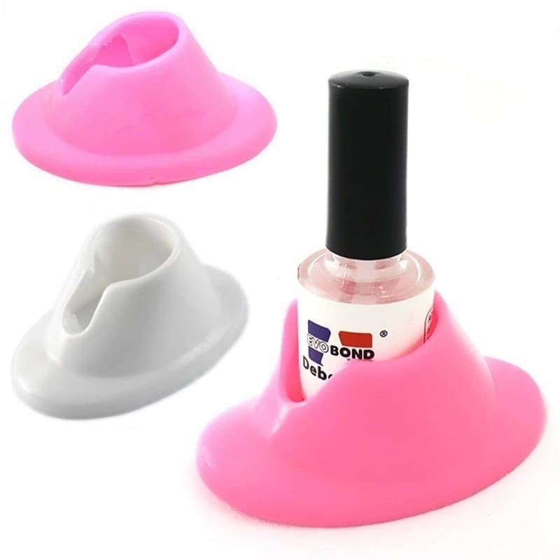 Suporte de Silicone para Esmalte de Unha para Manicure DIY Suporte para Frasco de Esmalte Ferramentas de Arte de Unha
