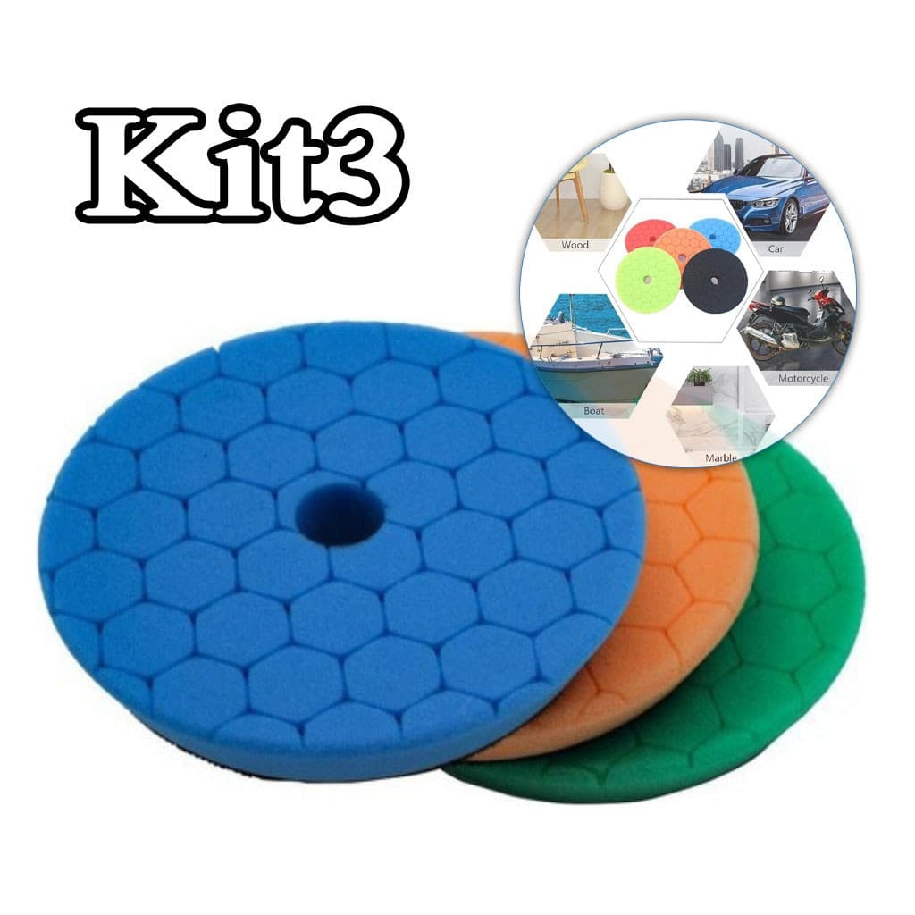 Kit 3 Boinas Para Polimento Automotivo Boina De Polimento 5 Polegadas