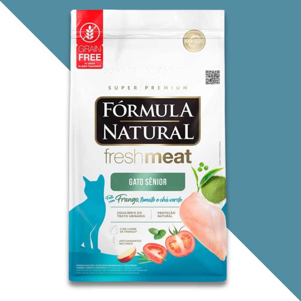 Ração Fórmula Natural Fresh Meat Gatos Sênior 1kg Adimax