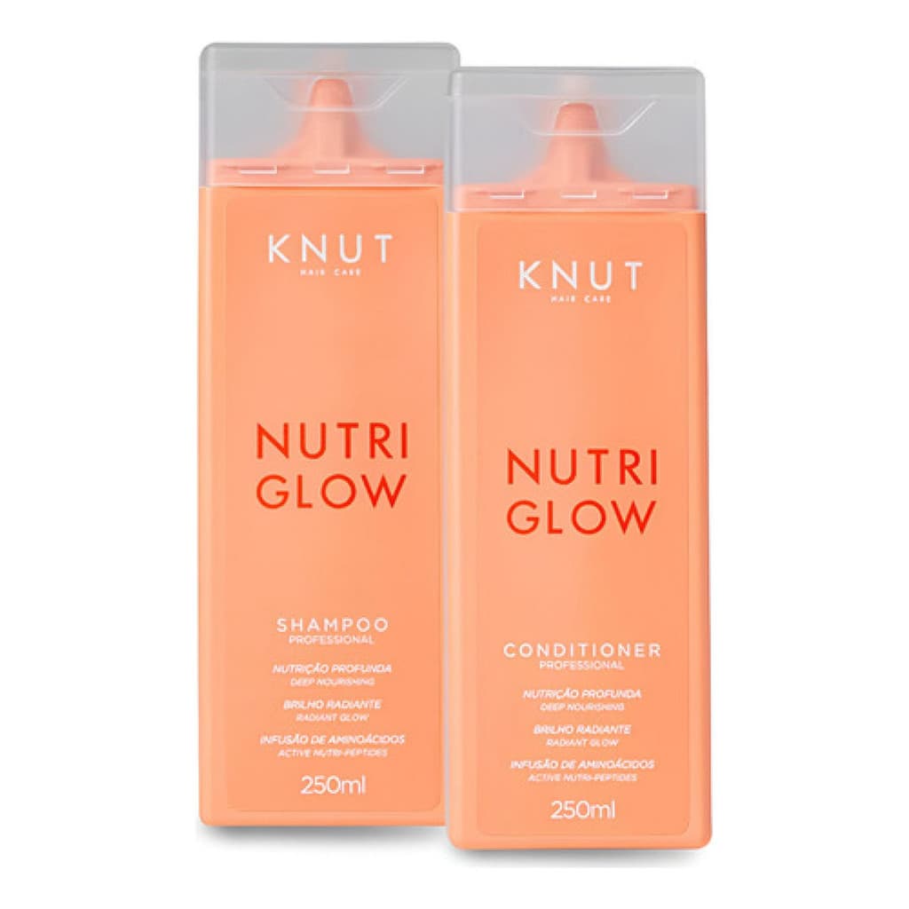 Kit Shampoo E Condicionador Nutritivo Knut Nutriglow 250ml