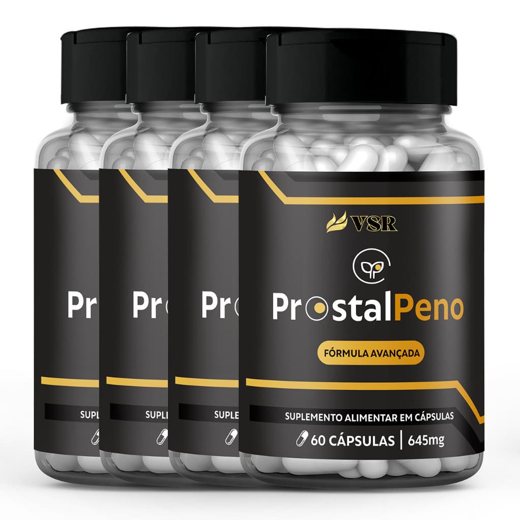 4 Prostalpeno - 60 Cápsulas - 100% Original