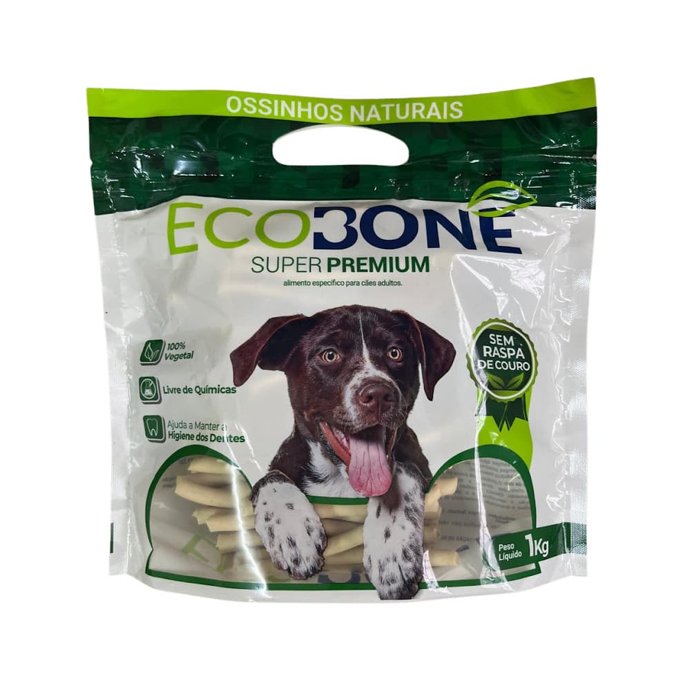 Petisco para Cães Palito Natural 15mm 1kg - Ecobone