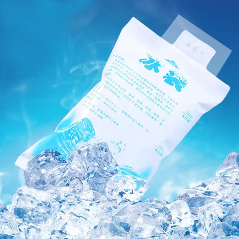 10 pçs ao ar livre engrossado injeção de água saco de gelo 600ml tamanho grande piquenique geladeira preservação de alim