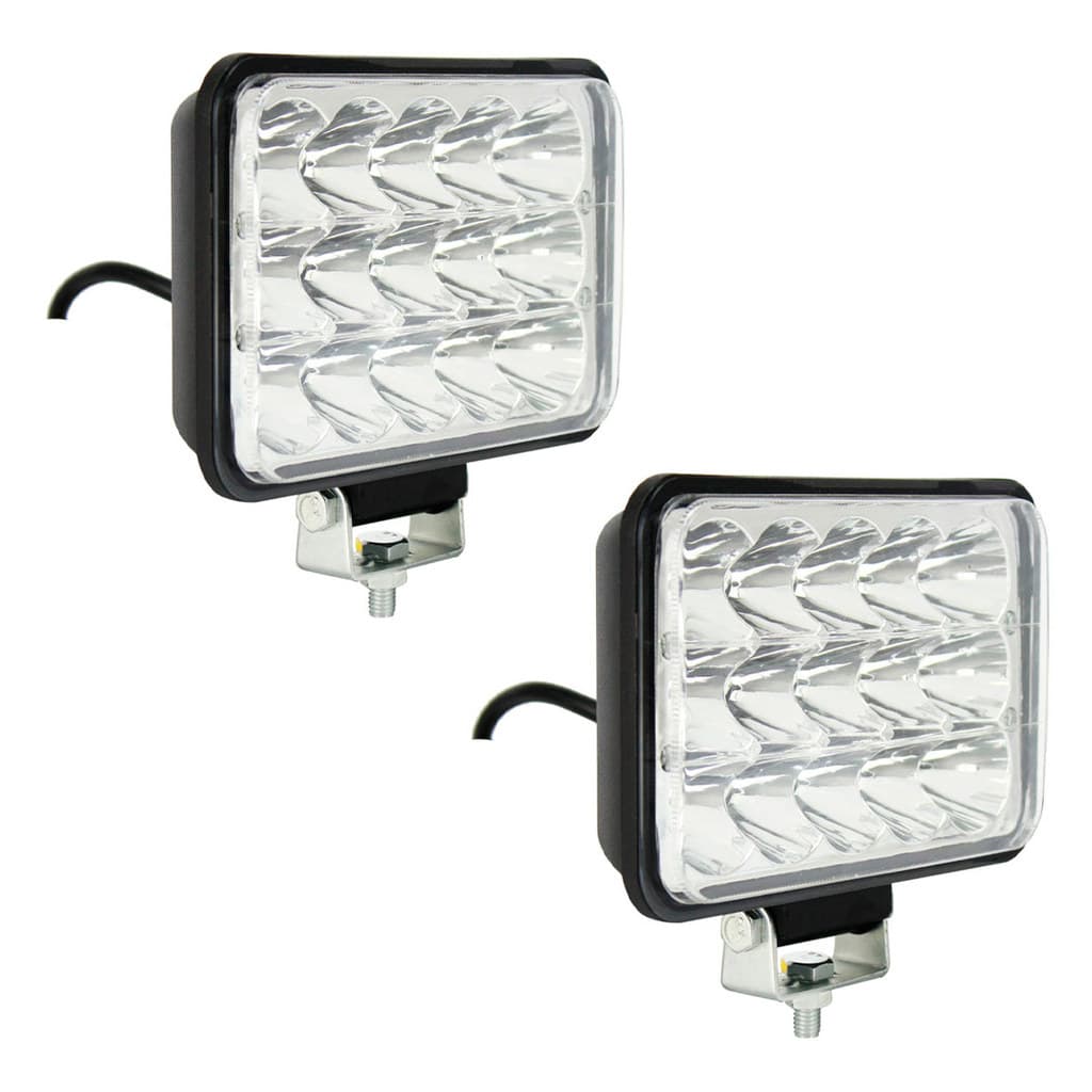 Par Farol Milha Retangular 45W Bivolt LED Cree Super Potente Briwax
