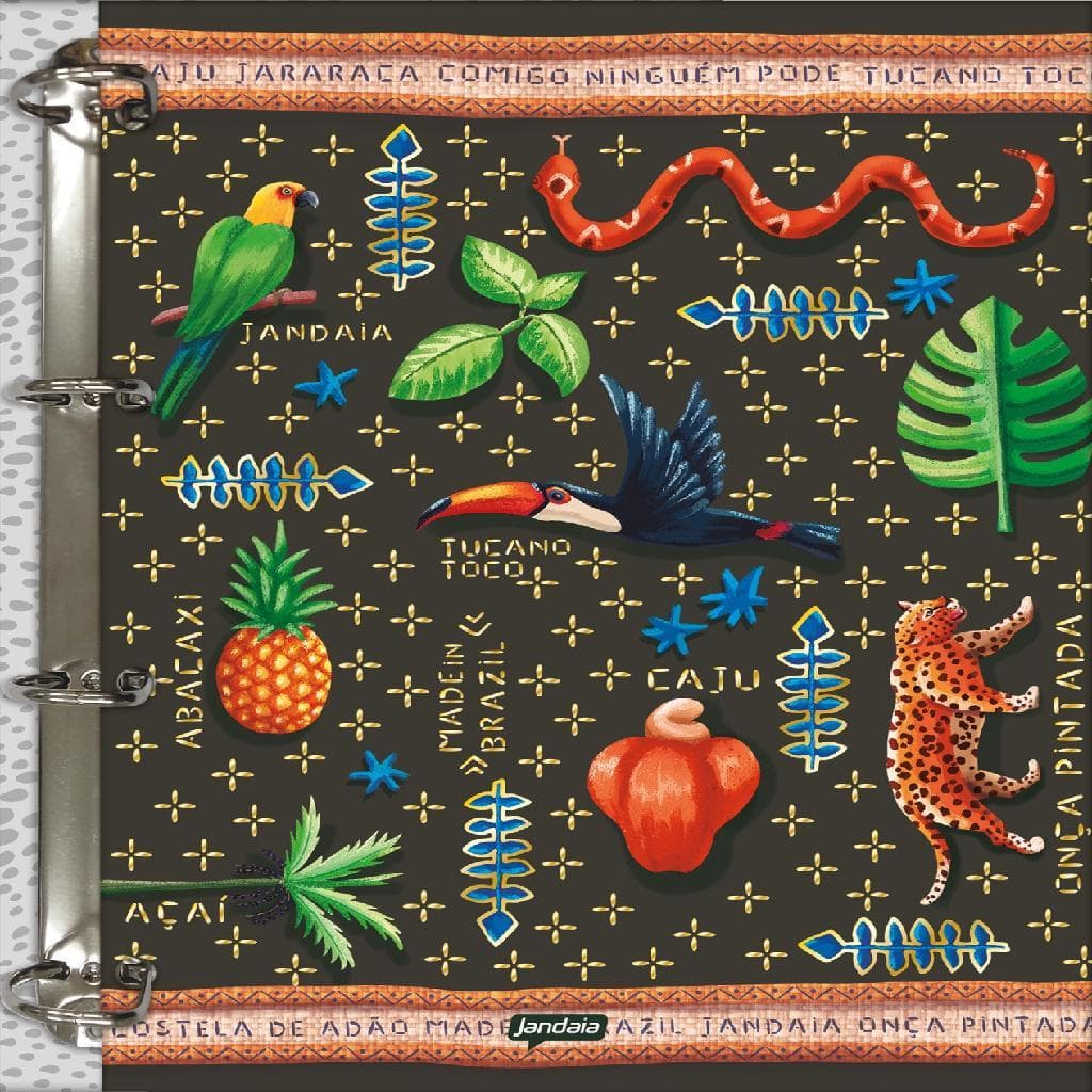 Caderno Argolado 160F 175x242mm Passaporte Brasil – 1 Unidade Sortida