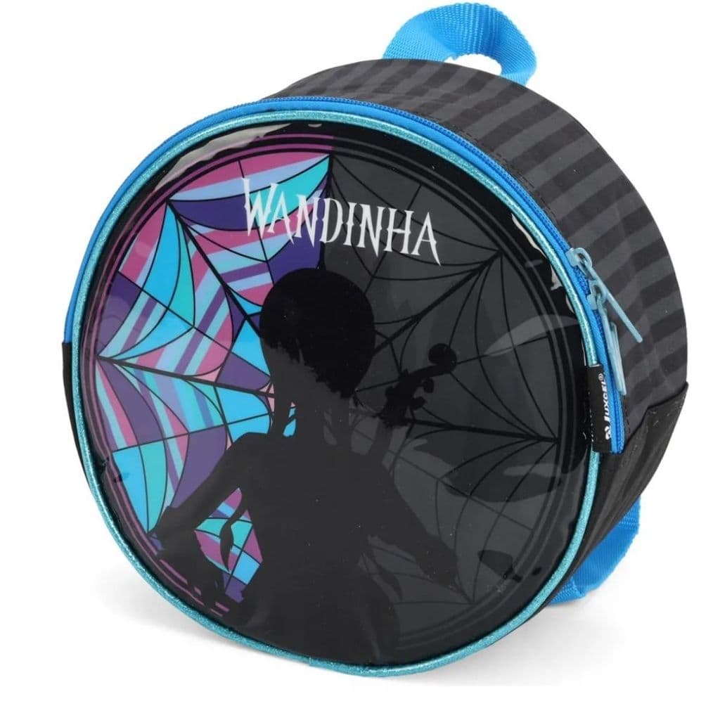 Lancheira Escolar Térmica Mochila Wandinha Addams