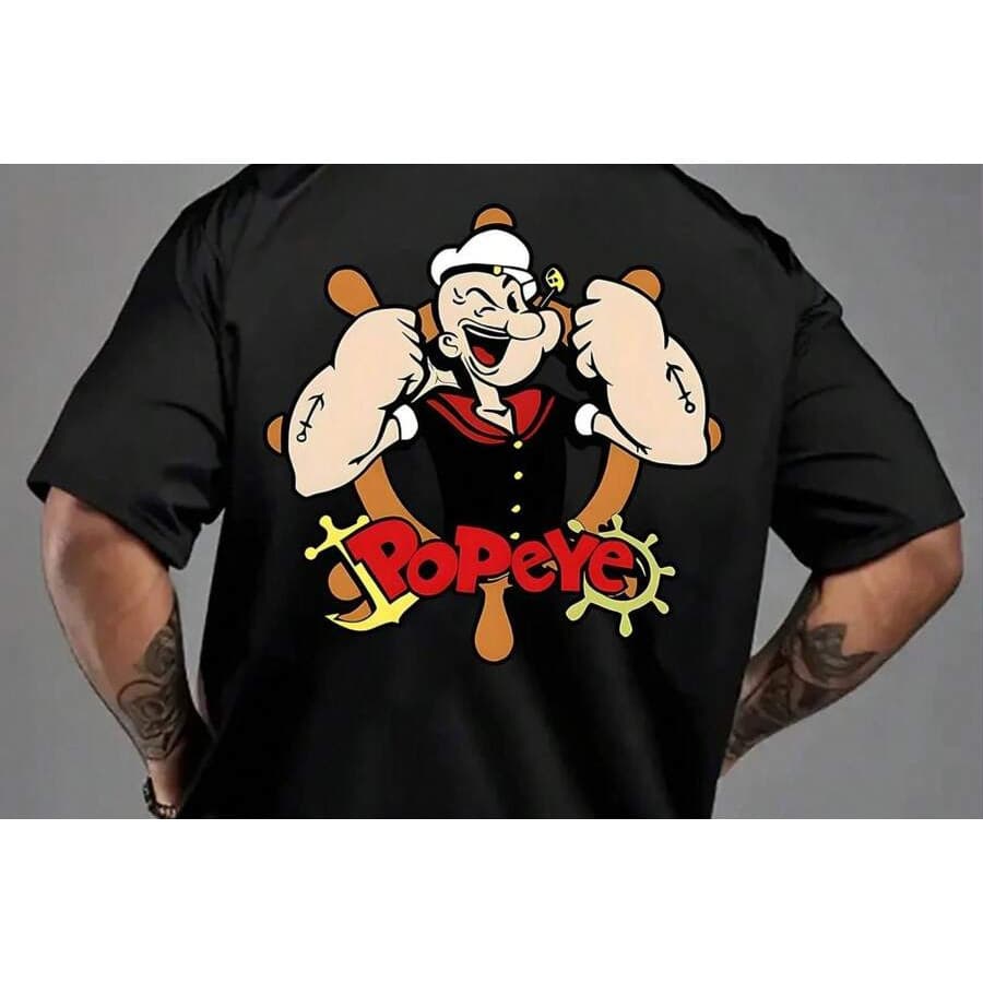 Camiseta Adulto 100% Algodão Básica Popeye Novo Lançamento 2025 Envio Imediato