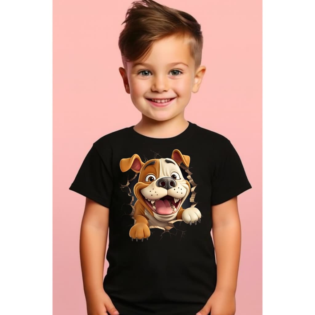 Camiseta Infantil Cachorro Divertido – Estilo e Alegria em Cada Estampa!