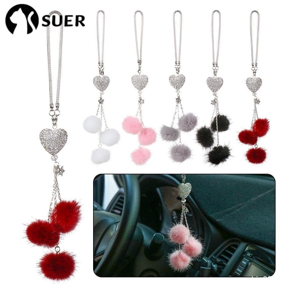SUEBR Pingente De Carro Cristal De Estilo Espelho Retrovisor