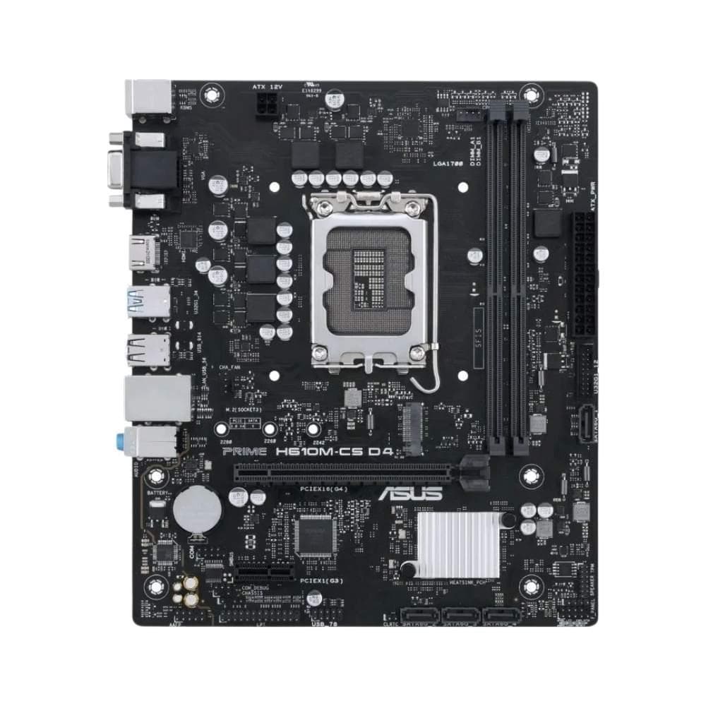 Placa mãe Asus Prime i3 i5 i7 H610M-CS DDR4 12° geração