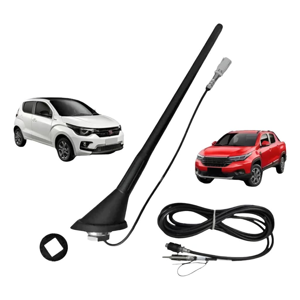 Antena Teto New Flex C/ Cabo Fiat/strada/mobi - Olimpus