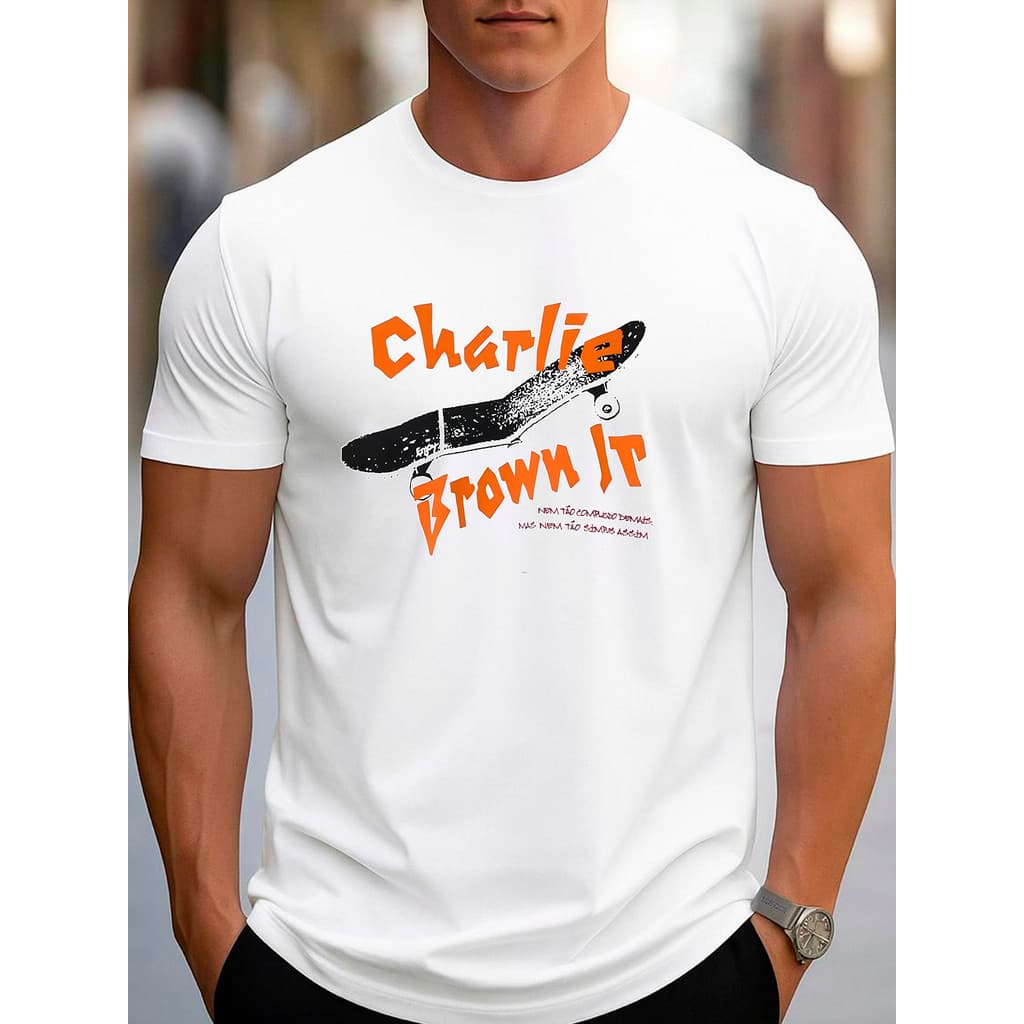 Camiseta Masculino Adulto CHAR BROW Roupa Masculina