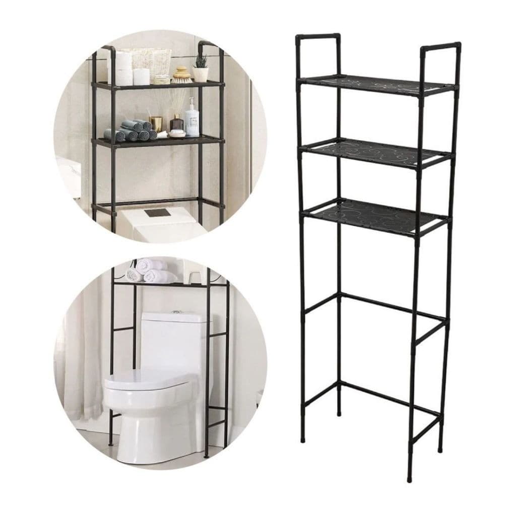Prateleira Rack Organizador Lavanderia Banheiro Estante Móvel