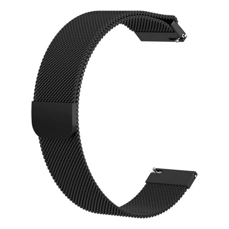 Pulseira 22mm Milanese Metal Magnética Relógio Smartwatch Preto