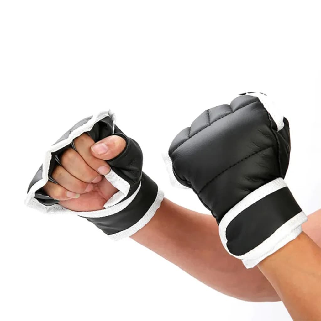 SDS 2pcs Luvas De Kickboxing Boxe Para Adultos Meio Dedo MMA Esportivas Luta Treinamento Sanda Saco De Areia