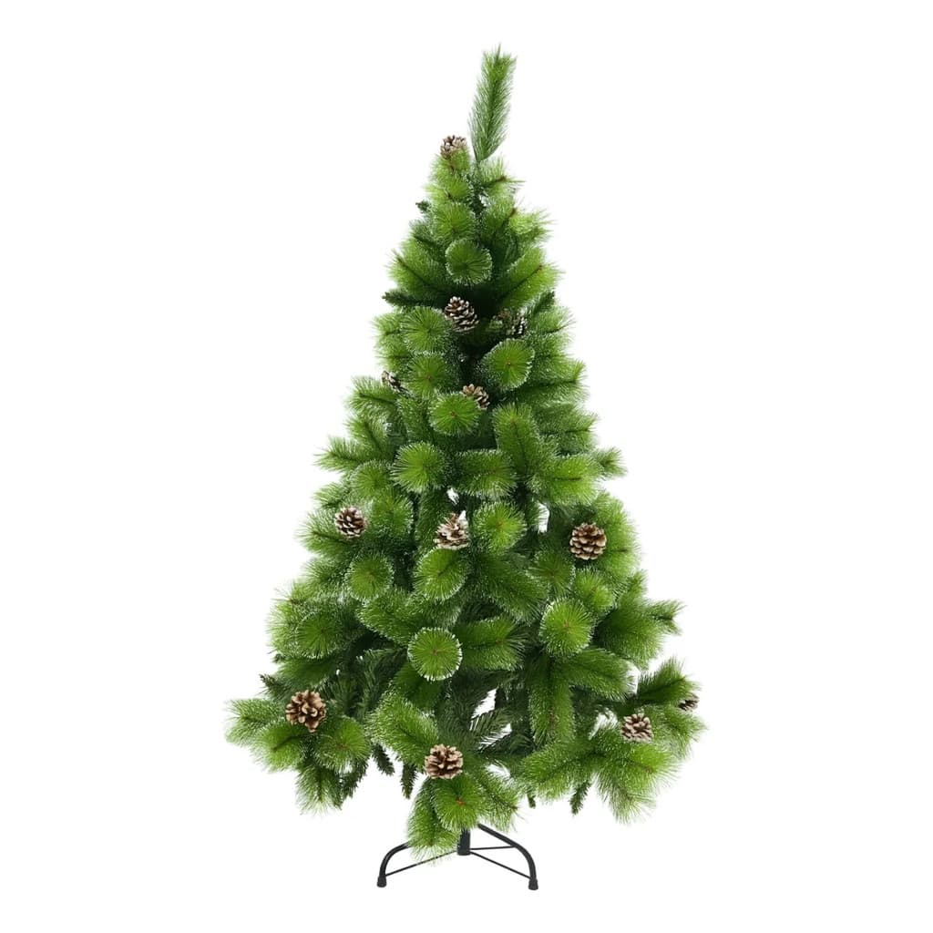 Arvore De Natal Neve 2,10m 1000 Galhos Pinha Verde Grande