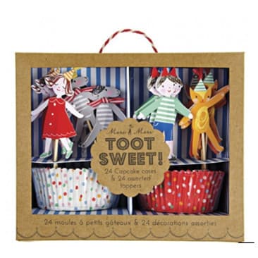 Kit de Cupcakes Tema  Circo  para Crianças 24 unidades