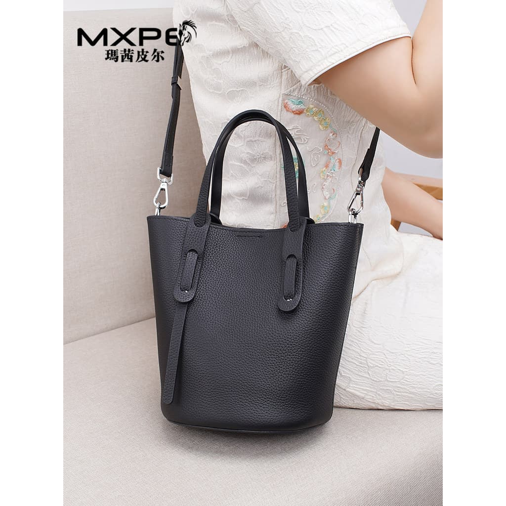 Marcy Pierre bolsa feminina de couro genuíno 2026 novo estilo elegante All-Match High-End nicho Design bolsa de ombro me