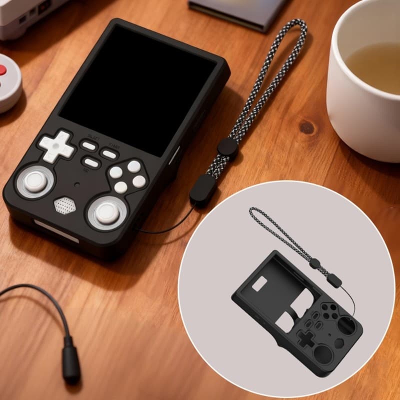 BO Capa Flexível Silicone Caso Protetor Manga Portátil Gamepad Protetora Habitação Para R36 Ultra Gaming Accessor