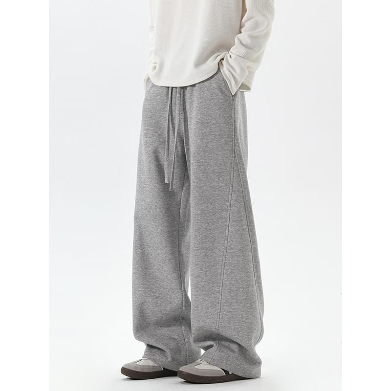 Americano Machete moletom pesado masculino outono rufião bonito solto calças esportivas masculino em linha reta All-Matc