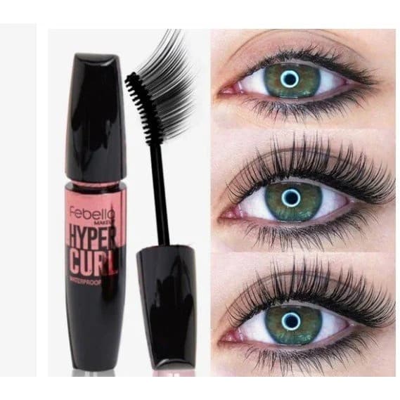 Máscara de Cílios Febella Hyper Curl – Volume Intenso e Curvatura à Prova d’Água