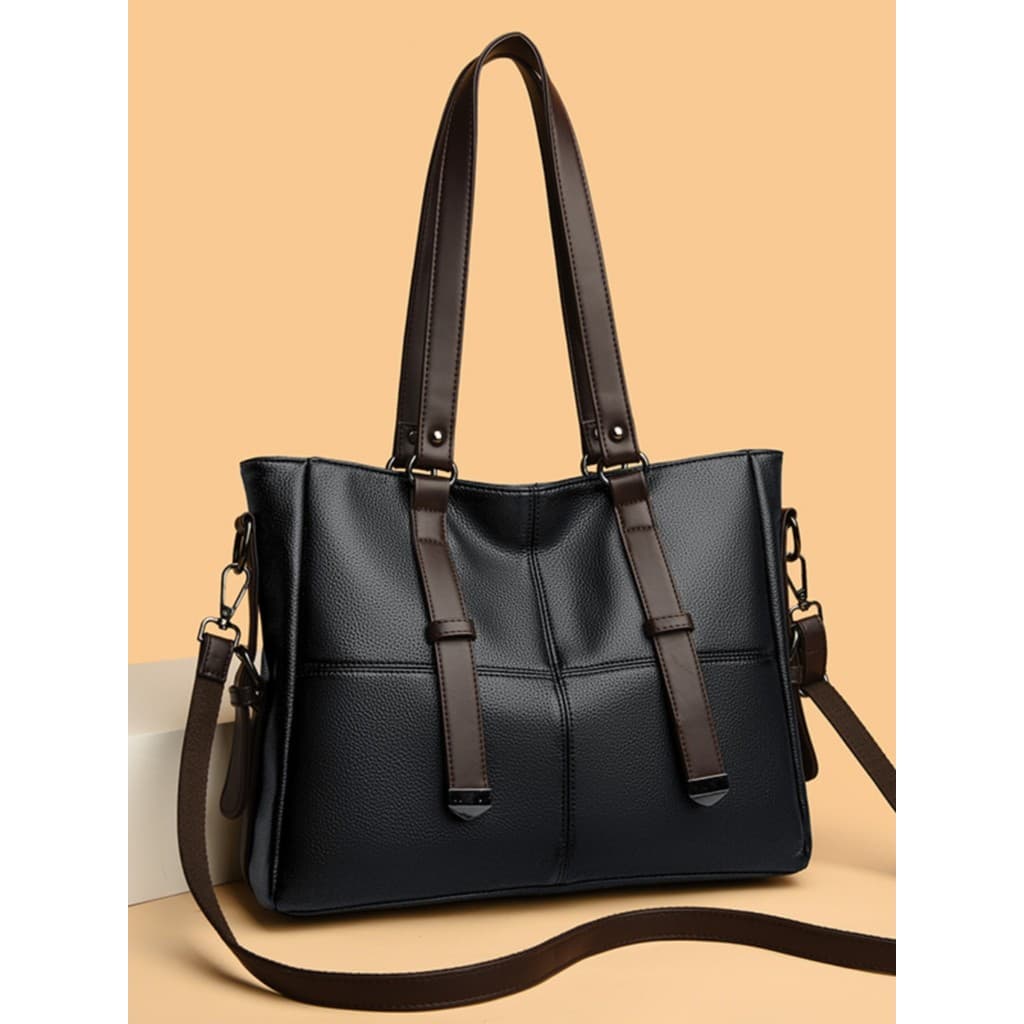 Bolsa Tote de couro genuíno de grande capacidade 2026 Novo estilo outono inverno Casual bolsa mensageiro de couro macio