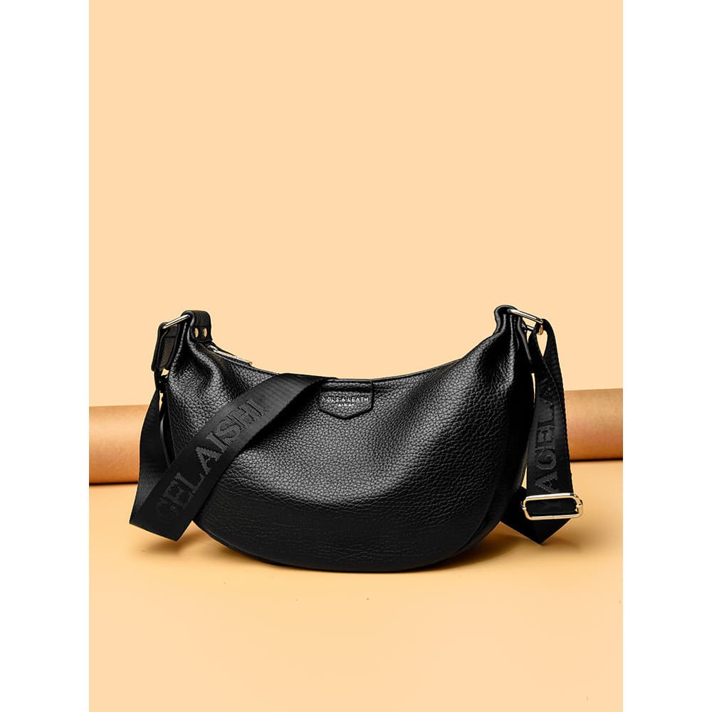 Bolsa feminina 2025 novo estilo alça de ombro larga Casual couro macio bolinho saco High-End saco do mensageiro saco Pop