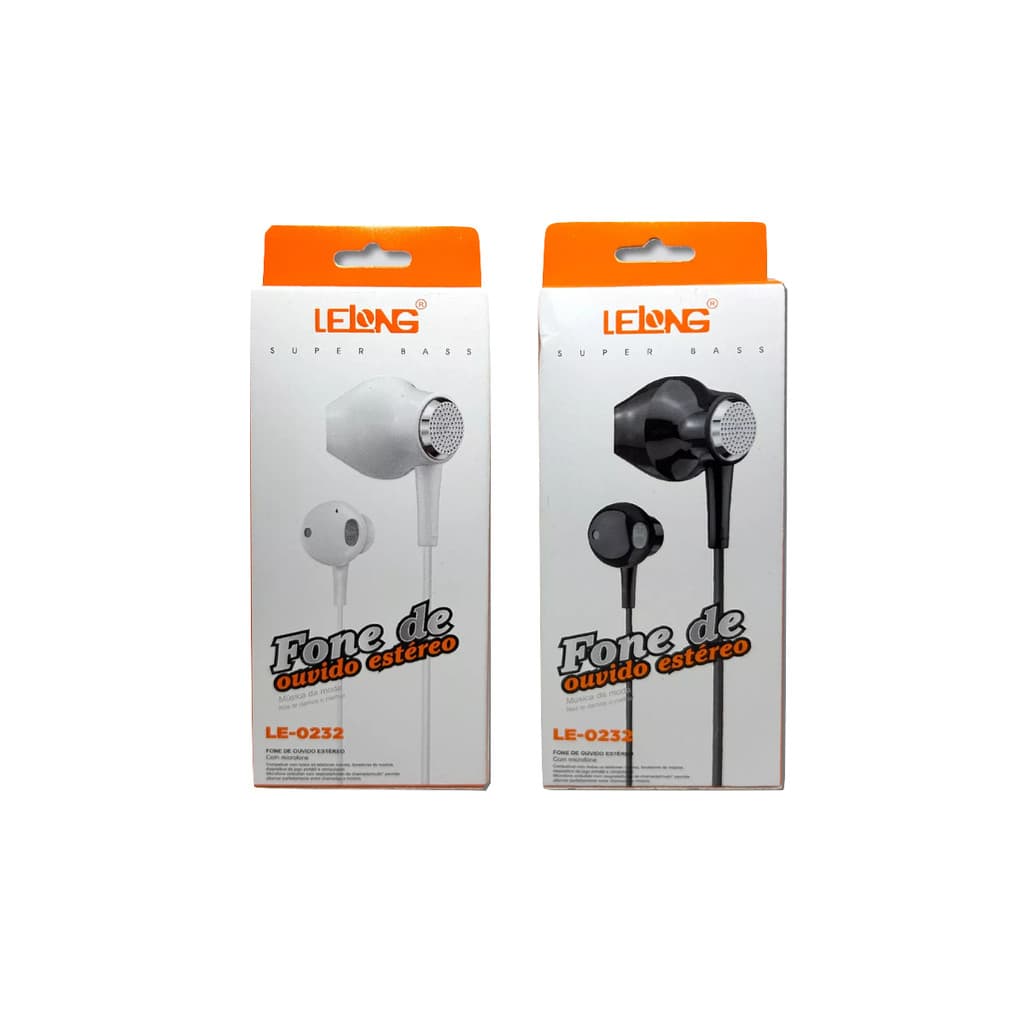 Fone De Ouvido Lelong Com Microfone Entrada P2 Le-0232