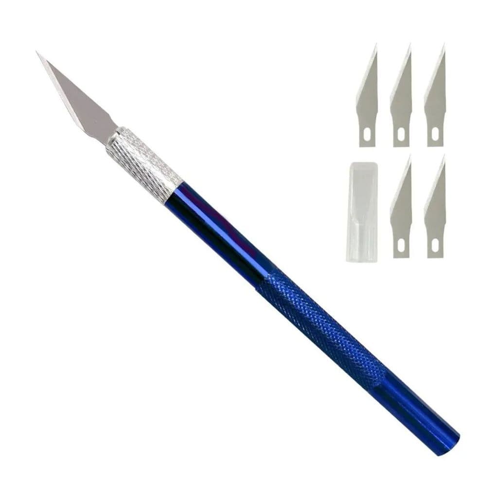 Bisturi Estilete de Precisão Para Corte Esculpir Artesanato + 5 Lâminas