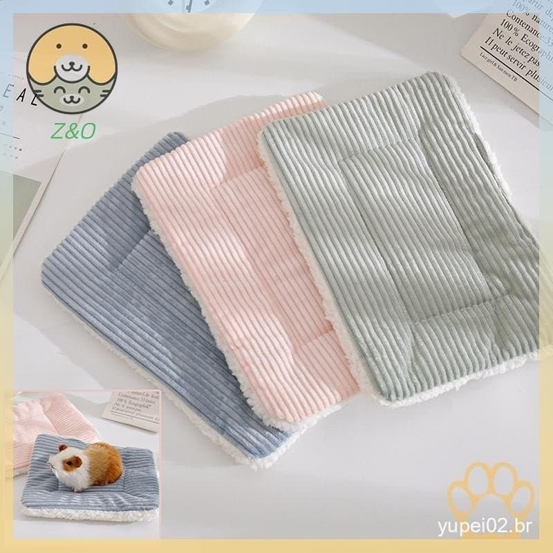 [Z & O] Casa De Cama De Hamster Inverno Quente Esquilo Ouriço Coelho Chinchila Tapete Ninho Acessórios .
