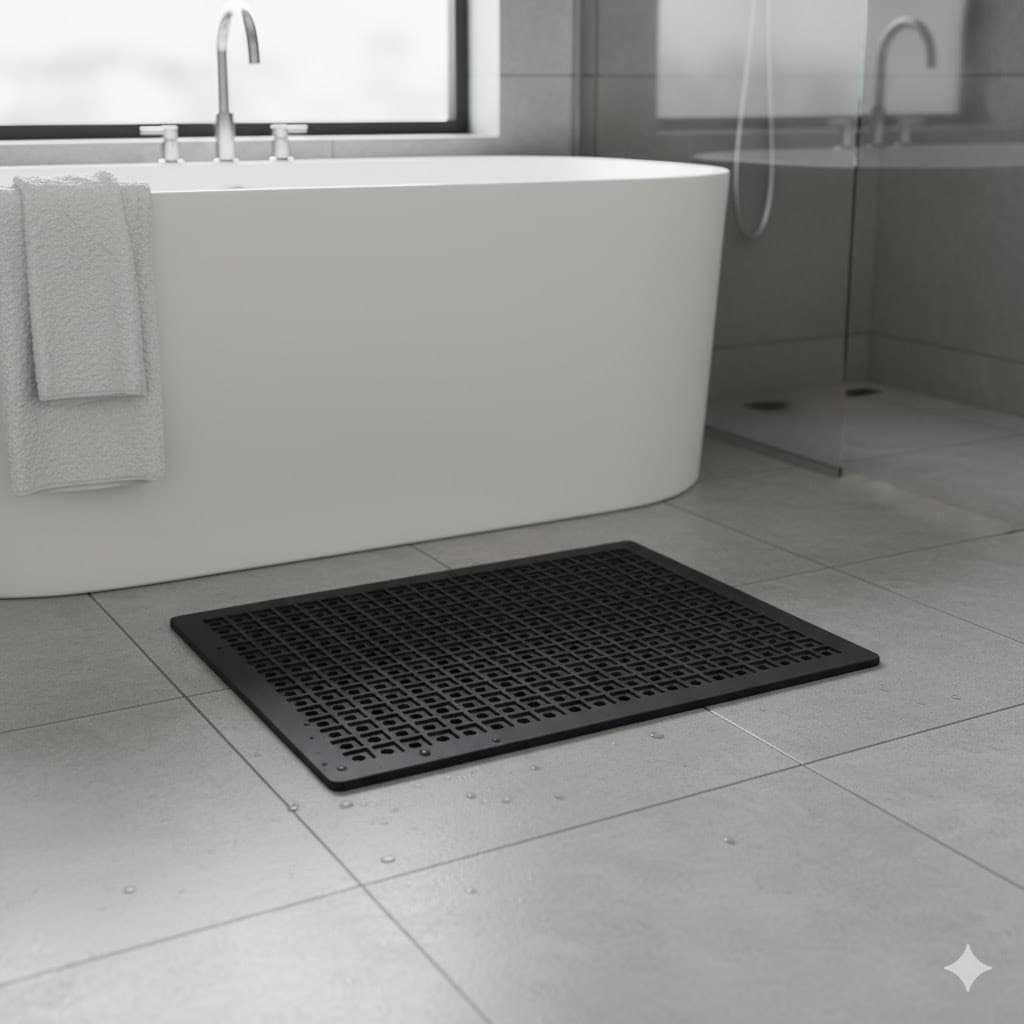 Tapete Banheiro Antiderrapante Box Chuveiro Super Absorvente Secagem Rápida