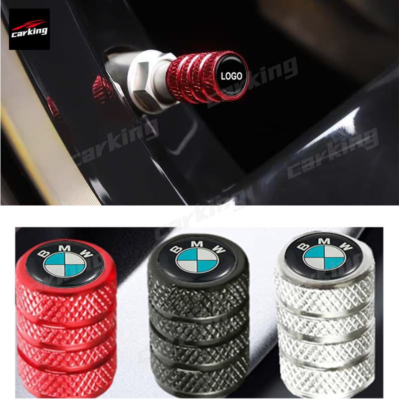 kit 4 BMW Tampinha Tampas Da Válvula De Pneu Bico Metal Alumínio Carro Biquinho, Moto, Bicicleta