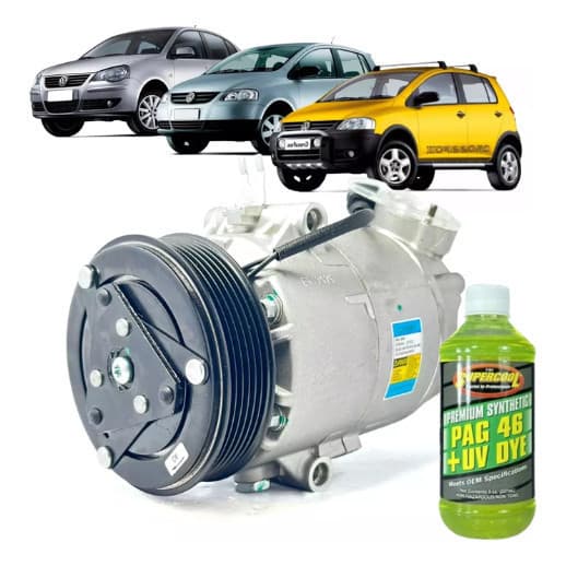 Compressor Ar Crossfox 1.6 2003 A 2015 Originaldelphi + Óleo novo NF