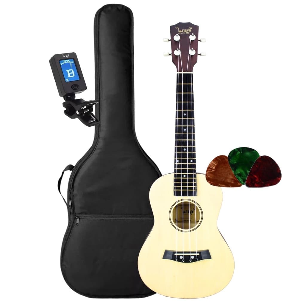 Kit Ukulele Concert Bravo Music Buk123 Nylon + Acessórios