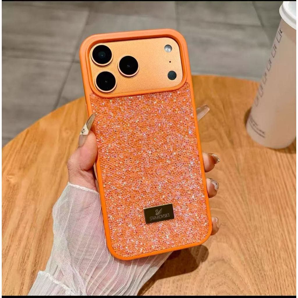 Luxo SWARO Bling Style Strass Diamond Phone Case Para IPhone17Air 17 16 15 14 13 12 11Pro Max Plus Capa Protetora À Prov
