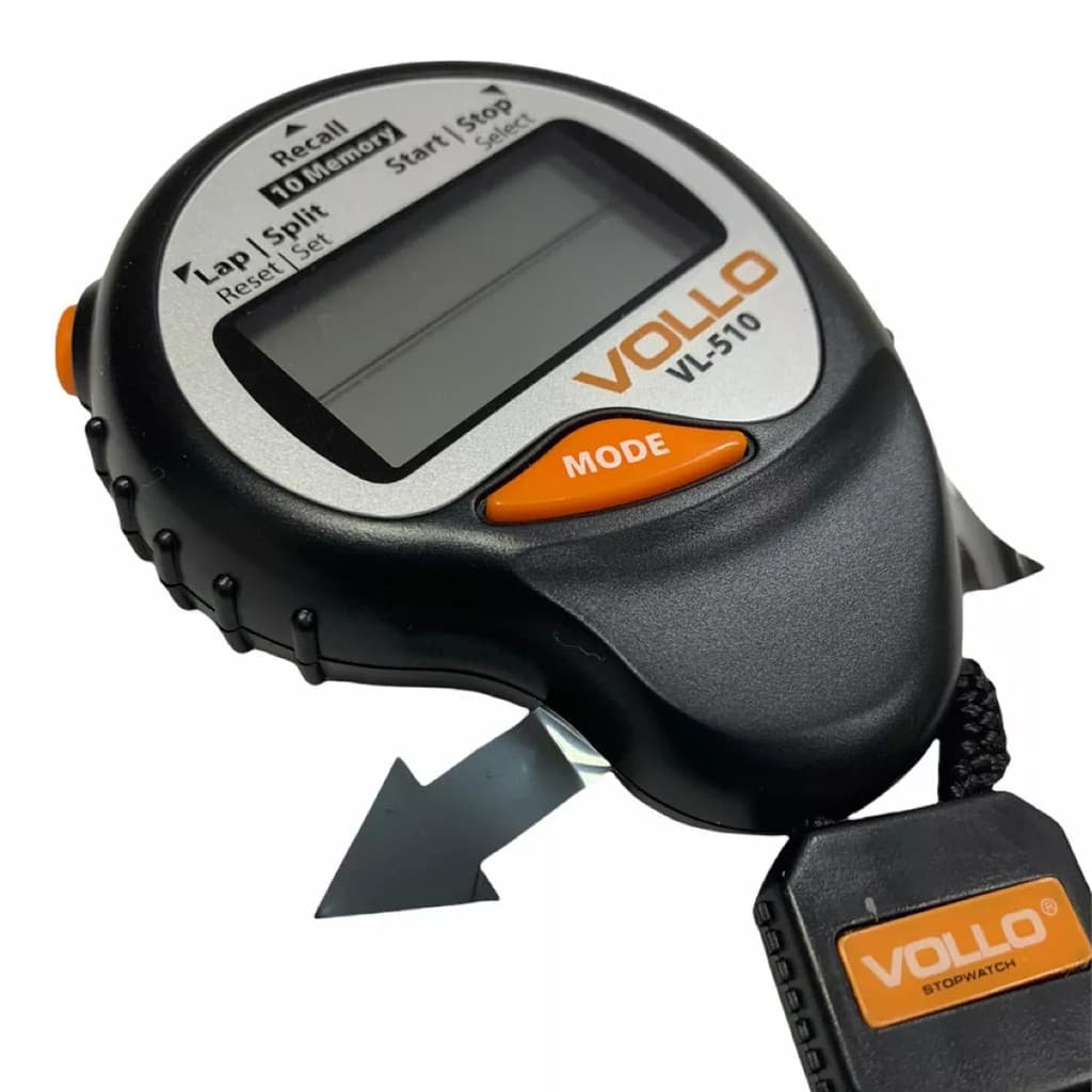 Cronômetro Digital Profissional Vollo Vl510 C/ 10  Memórias