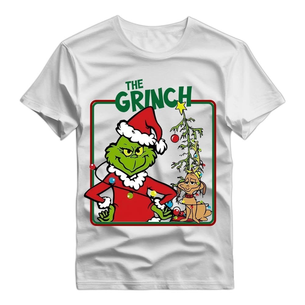 Camisa Camiseta Grinch Feliz Natal Presente Estampa T-shirt  Divertida Unissex