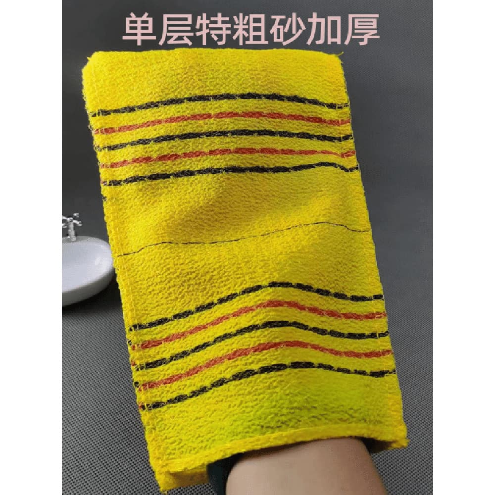 Toalha de banho de beleza coreana, toalha de banho extra grossa, areia grossa, camada única, extra grande, dupla face, e