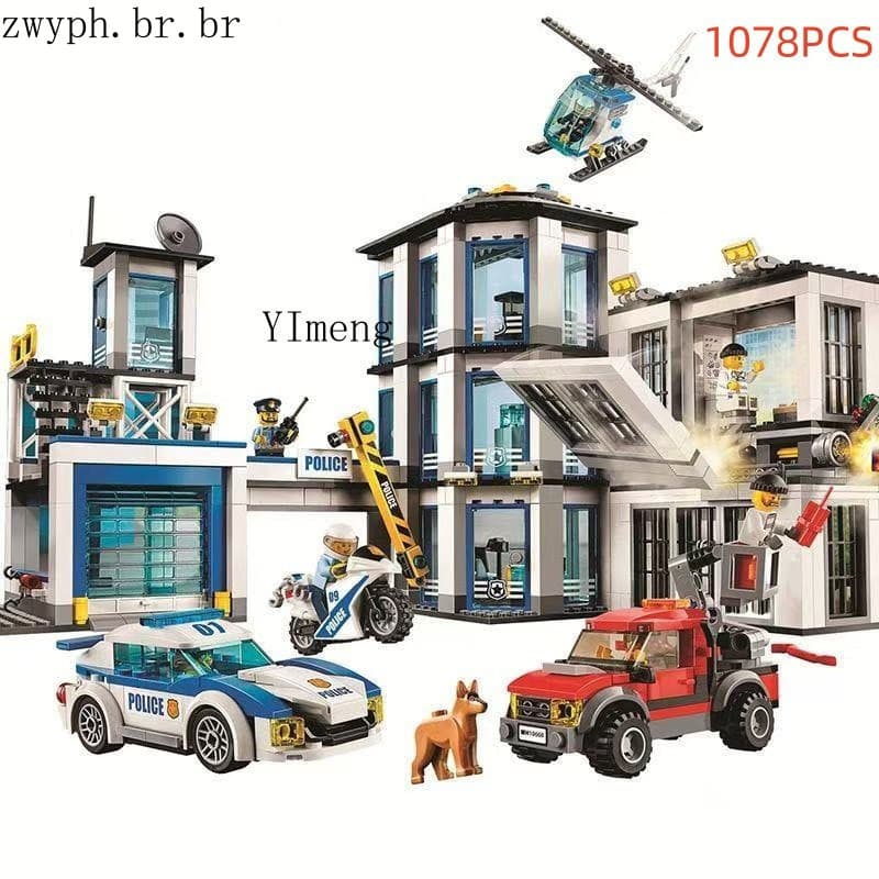 836 PCS Blocos De Construção City Adventure Series Arctic Polar Camping Base 60036 Transporte Helicóptero Caminhão